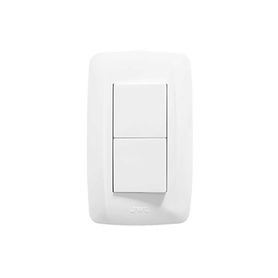 placa con 2 interruptores sencillos  127 v 60 hz 10 a232049
