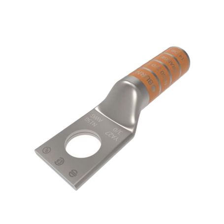 zapata terminal de compresión de barril largo para tornillo de 12 y calibre 30 awg