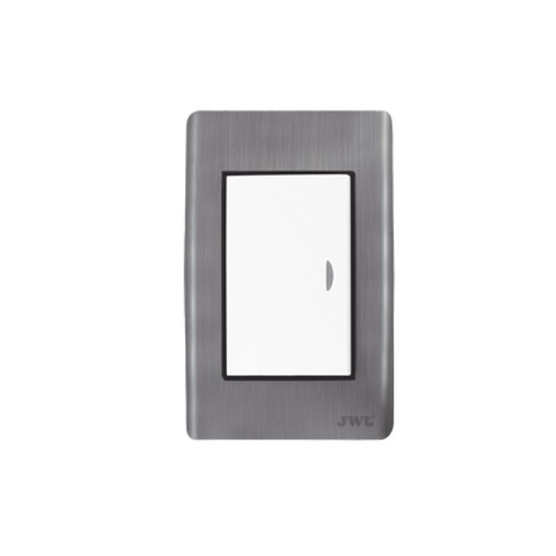 Placa Con Interruptor Escalera 10 A/ 127 V Ca  60 Hz / Carcasa De Acero.