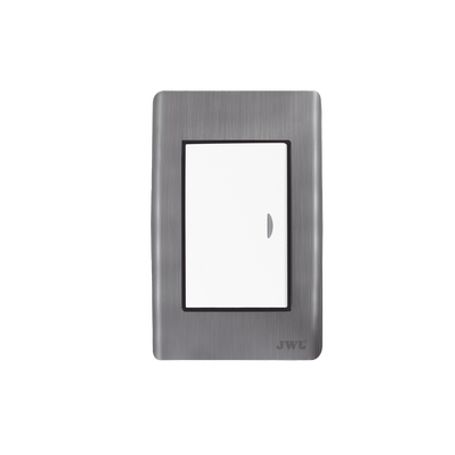 Placa Con Interruptor Escalera 10 A/ 127 V Ca  60 Hz / Carcasa De Acero.