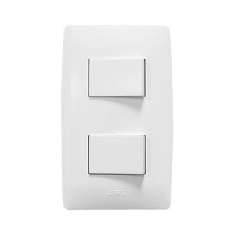 placa con 2 interruptores escalera   127 v60 hz 10 a 1 modulo 232064