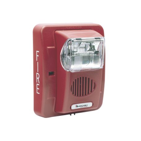 Sirena Estrobo 12/24 Vcd Multi Candela Montaje En Pared Color Rojo Serie He (050006020)