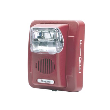 Sirena Estrobo 12/24 Vcd Multi Candela Montaje En Pared Color Rojo Serie He (050006020)