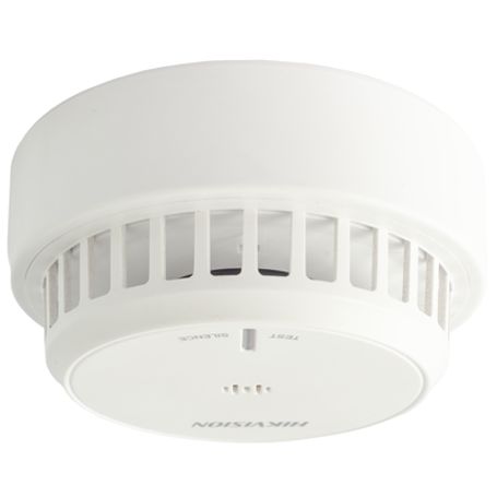 hikfire detector de humo óptico hikvision  tecnologia avanzada de detección de incendios  alarma temprana y fiabilidad certific