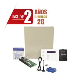 2 anos datos ilimitado incluido  kit vista48la con comunicador mini012g teclado gabinete bateria y transformador