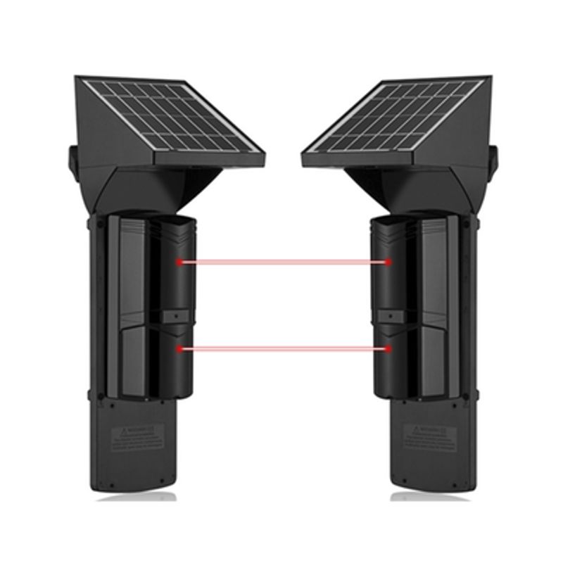 Detector Fotoelectrico Con Celda Solar  De 2 Rayos Alcance Exterior 60 M / Interior 120 M 4 Frecuencias / Para Ambientes Donde N