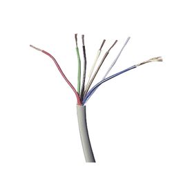 bobina de cable 305 metros 6 x 18 awg color blanco cmr para sistemas de seguridad y alarmas