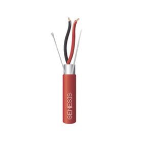 bobina de 305 metros de cable  2 x 14 awg  blindado  tipo fplp  color rojo  para aplicaciones en sistemas de detección de incen