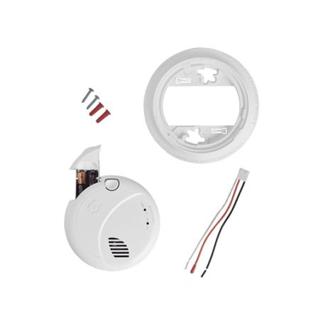 Detector Combo De Humo/co 120 Vca No Requiere Panel Con Bateria De Respaldo Sensor Inteligente De Falsas Alarmas 