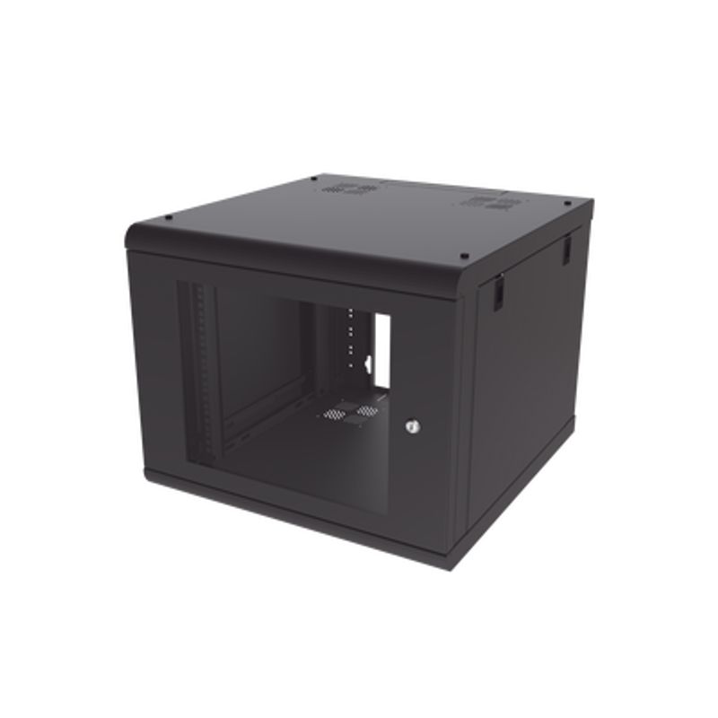 Gabinete De Pared 9u De 635 Mm De Profundidad Rack De 19 En Acero Reforzado Compacto Y Resistente Para Soluciones Profesionales