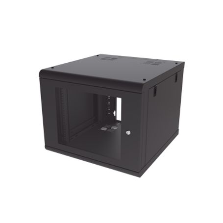 gabinete de pared 9u de 635 mm de profundidad rack de 19 en acero reforzado compacto y resistente para soluciones profesionales