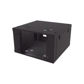 gabinete de pared con puerta de cristal templado 635 mm de profundidad 6u rack de 19 acero reforzado233694