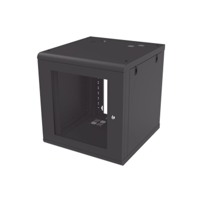 Gabinete De Pared 12u De 635 Mm De Profundidad Rack De 19 En Acero Reforzado Compacto Y Resistente Para Soluciones Profesionales