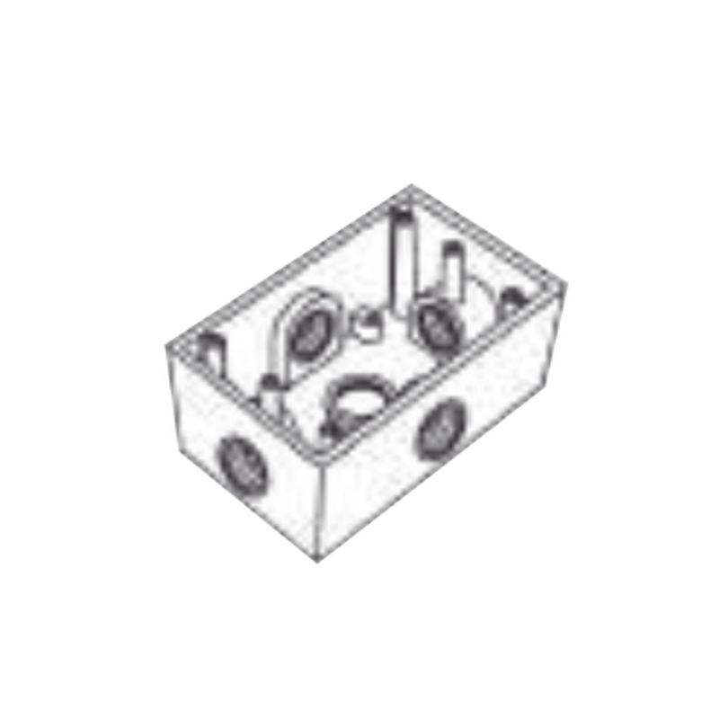 Caja Condulet Fs De 3/4 (19.05 Mm ) Con Cinco Bocas A Prueba De Intemperie.