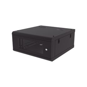 gabinete de pared con puerta de cristal templado 635mm de profundidad 4u rack de 19 acero reforzado233693