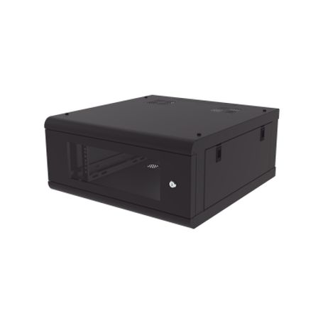 gabinete de pared con puerta de cristal templado 635mm de profundidad 4u rack de 19 acero reforzado233693