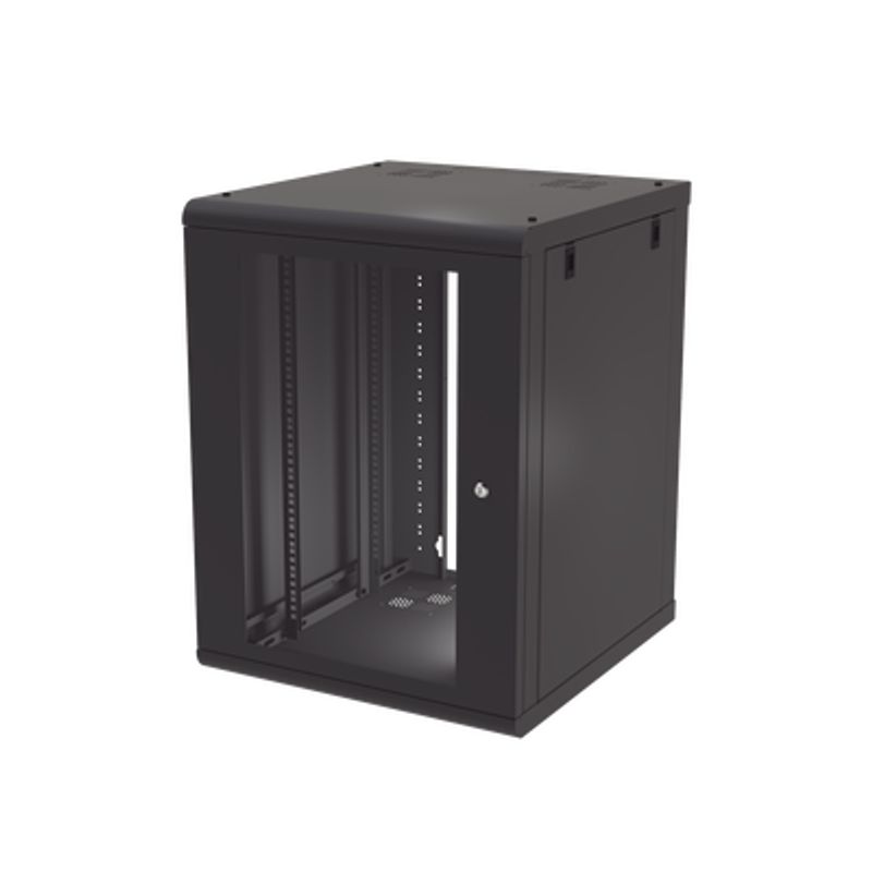 Gabinete De Pared 12u De 635 Mm De Profundidad Rack De 19 En Acero Reforzado Compacto Y Resistente Para Soluciones Profesionales