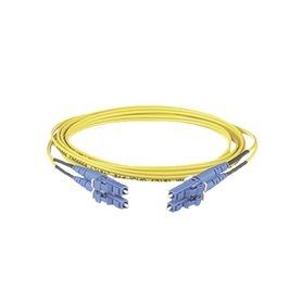 jumper de fibra optica monomodo 9125 os2 lclc duplex ofnr riser color amarillo 30 metros