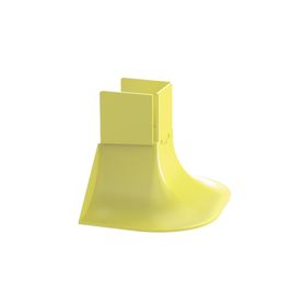 accesorio para control de radio de curvatura para bajadas de cable con canaletas fiberrunner 2x2 color amarillo232808