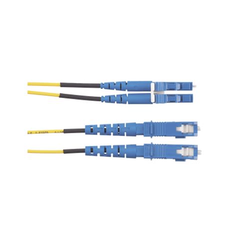 Jumper De Fibra Optica Monomodo 9/125 Os2 Lcsc Duplex Ofnr (riser) Color Amarillo 5 Metros