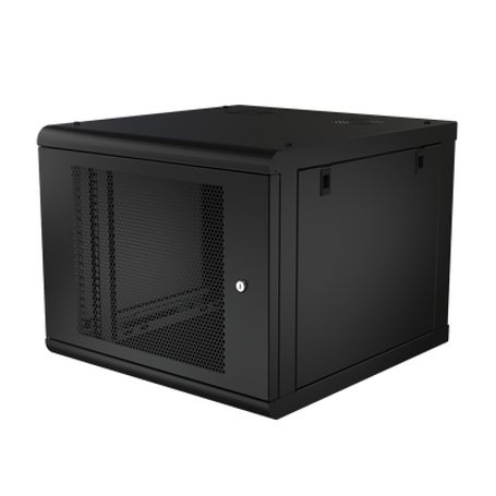 gabinete de pared con puerta perforada 635mm de profundidad 9u rack de 19 acero reforzado