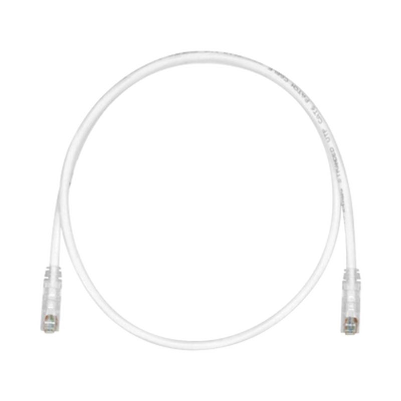 Cable De Parcheo Tx6 Utp Cat6 24 Awg Cm Color Blanco Mate 50 Cm