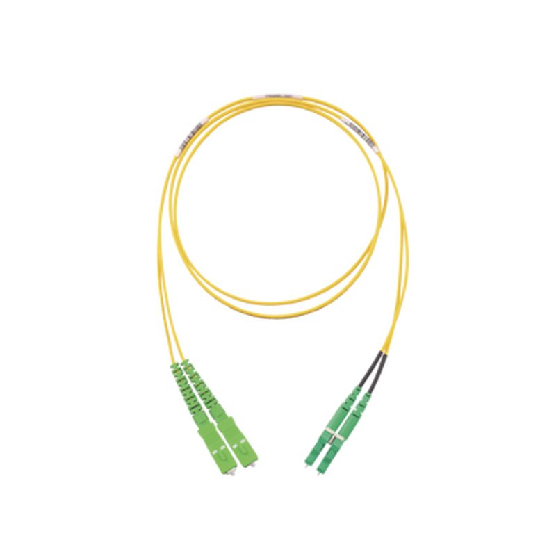 Jumper De Fibra Optica Monomodo 9/125 Os2 Sc/apclc/apc Duplex Ofnr (riser) Color Amarillo 2 Metros