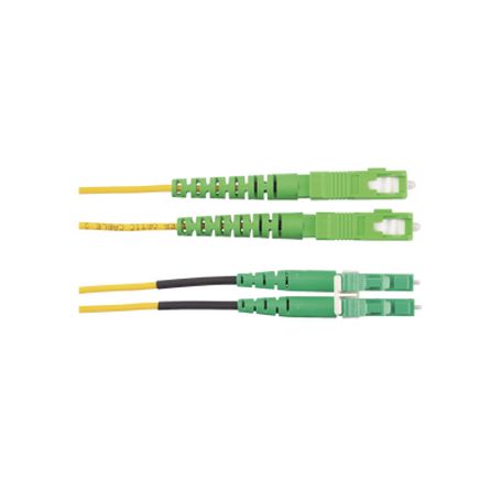 Jumper De Fibra Optica Monomodo 9/125 Os2 Sc/apclc/apc Duplex Ofnr (riser) Color Amarillo 2 Metros