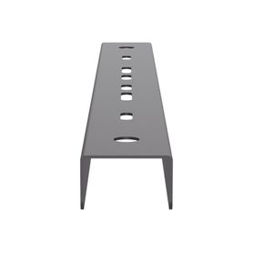 soporte tipo trapecio para charola wire basket hasta 12 in 300 mm de ancho uso con varillas roscadas de 12 in color negro211491