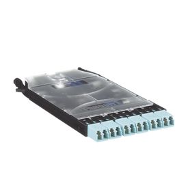 cassette hd flex™ con 6 puertos lc duplex 12 fibras para fibra multimodo om3 color azul204520