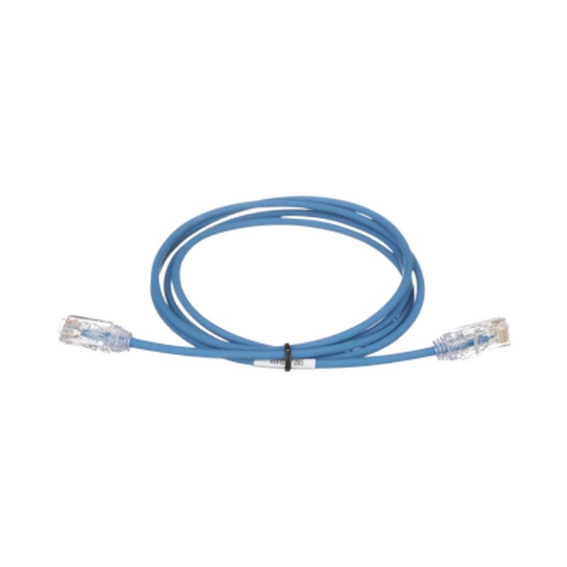 Cable De Parcheo Tx6 Utp Cat6 Diámetro Reducido (28awg) Color Azul 5 M.