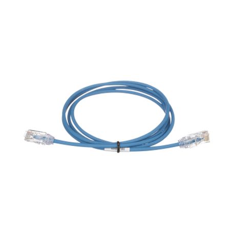 cable de parcheo tx6 utp cat6 diámetro reducido 28awg color azul 5 m