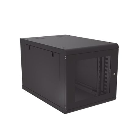 gabinete de pared 12u de 1027 mm de profundidad máxima profundidad y protección en acero reforzado ideal para ups y servidores 