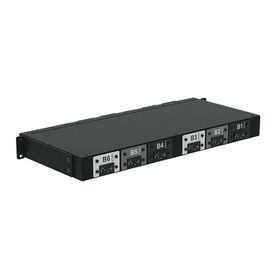 pdu básico para distribución de energia plug de entrada trifásico cs8365c con 6 contactos c19 instalación horizontal de 19in 1u