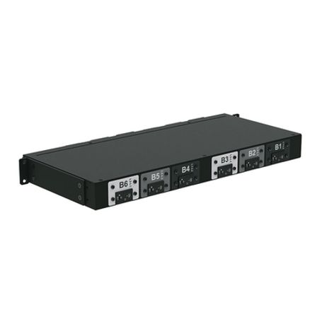 Pdu Básico Para Distribución De Energia Plug De Entrada Trifásico Cs8365c Con 6 Contactos C19 Instalación Horizontal De 19in 1ur