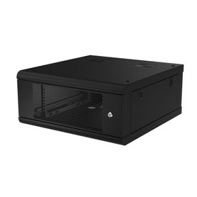 gabinete de pared con puerta perforada 635mm de profundidad 4u rack de 19 acero reforzado