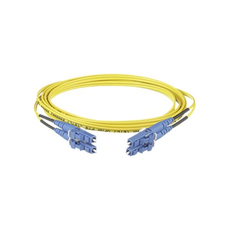 jumper de fibra optica monomodo 9125 os2 lclc duplex ofnr riser color amarillo 4 metros