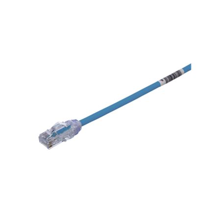 Cable De Parcheo Utp Cat6a Cm/lszh Diámetro Reducido (28awg) Color Azul 3 M.