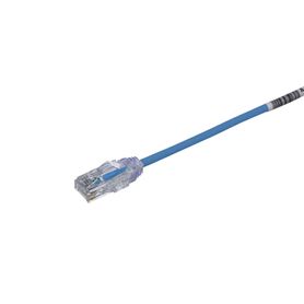 cable de parcheo tx6 utp cat6 diámetro reducido 28awg color azul 6in 152 cm180087