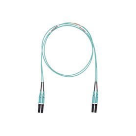 jumper de fibra optica multimodo 50125 om3 lclc duplex lszh cero halógenos color aqua 10 metros200513