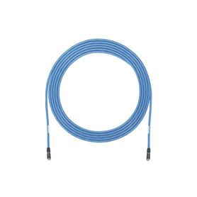 cable de zona uutp cat6a con plug modular en cada extremo conductor 23 awg sólido cmp plenum 100 ft color azul