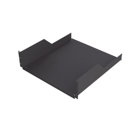 charola para soportar equipos en rack de 19 in profundidad de 50 cm color negro 3u