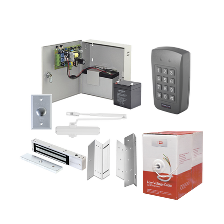 Sistema Completo de Control de Acceso con Teclado. Incluye bobina de cable Gratis