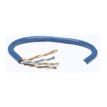 705059 Bobina de Cable UTP Cat6 - Sólida, 100  cobre, 305m Color Azul, Filamento sólido, Conductor 100  cobre, Clasificación CM