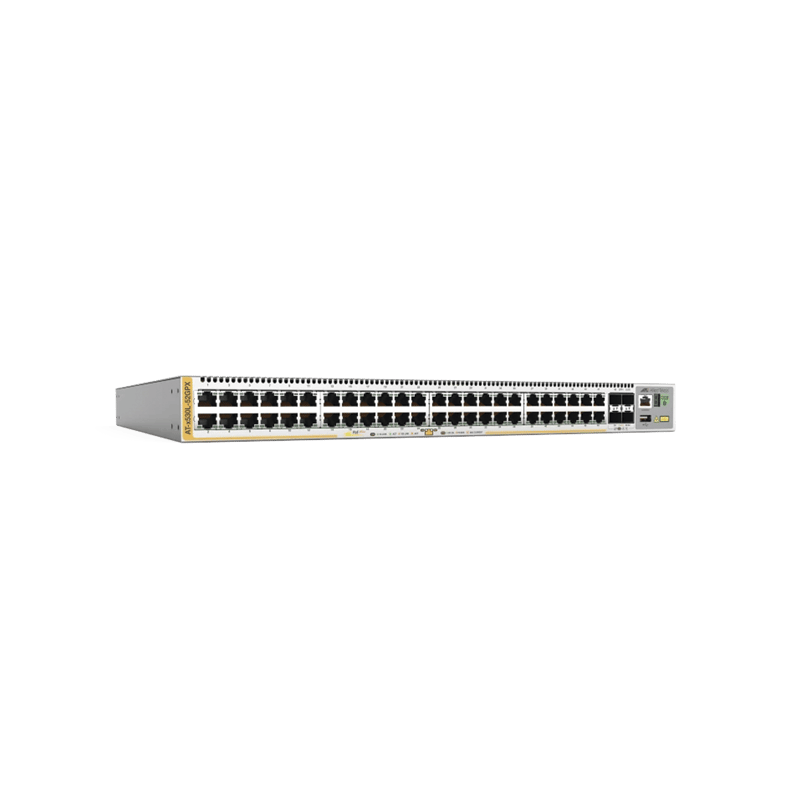 Switch L3 Stackable, 48x 10/100/1000-T PoE+, 4x SFP+, Fuente redundante integradas 740 Watts (TAA compliant version)