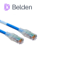 PATCHCORD UTP CAT6 BELDEN C6D1106004 FORRO PVC AZUL CMR-RISER 4 PARES CALIBRE CONDUCTOR 28 AWG DIÁMETRO REDUCIDO COBRE ESTAÑADO