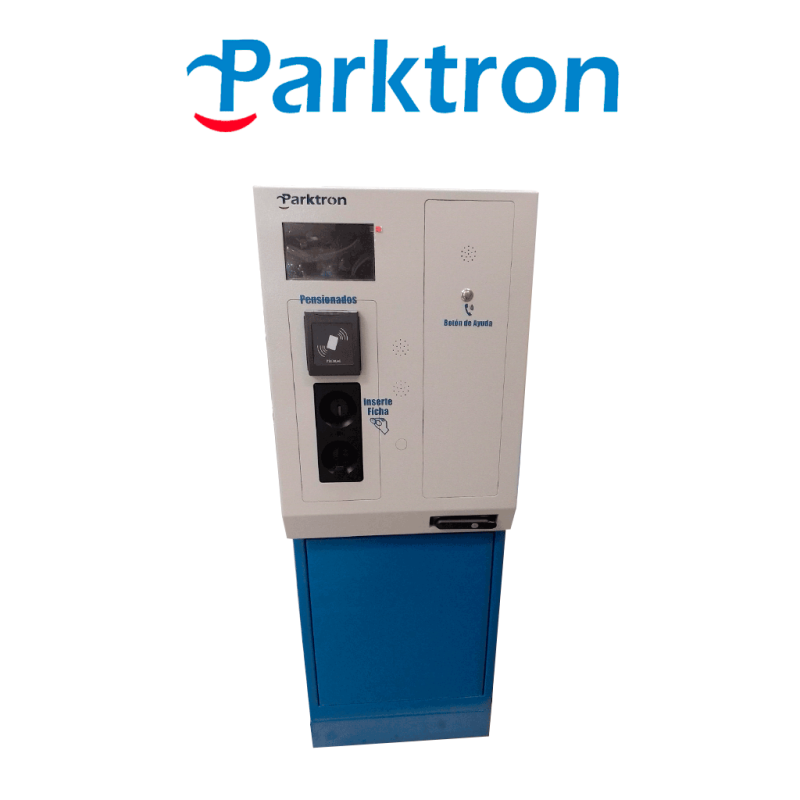 PARKTRON EXT220C - Terminal de Salida con tecnologia Chipcoin, para sistema de cobro de estacionamientos/ Receptora de chipcoin