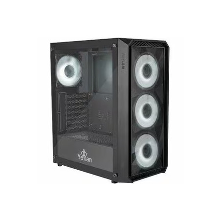 Yeyian YCM-APLAN-01 Gabinete para computadora gamer - ATX, Micro ATX, Mini ITX Placa base admitida - Media Torre - Malla, Crista