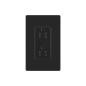 Tomacorriente, receptaculo convencional 120V, 15A, color negro
