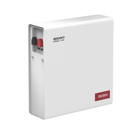 Batería de Litio Hierro Fosfato (LiFePO4)  de 5 Kwh, 51.2 Vcc, 100 Ah, Outdoor, Instalación a pared